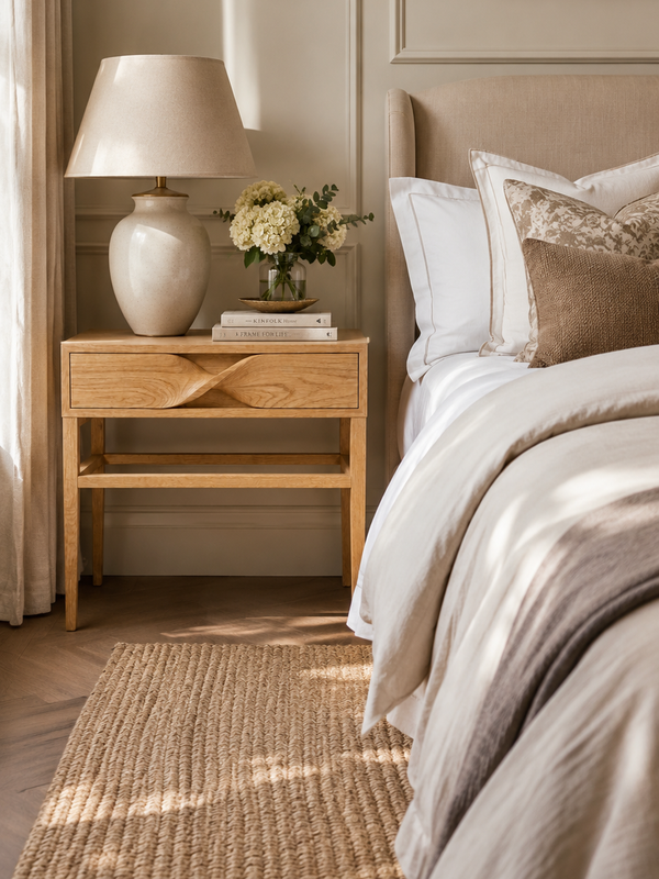 The Signature Twist Bedside - Made to order only - Delivery 6 to 8 weeks